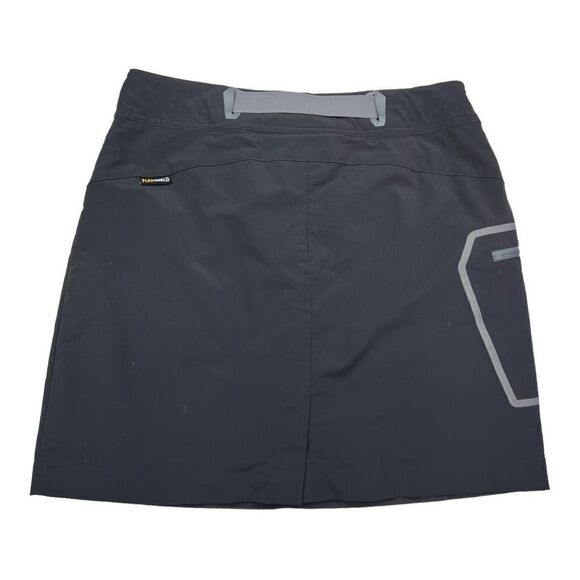 Jack Wolfskin Women's Regular Fit Belted Skort Skirt Charcoal Gray Size Small - Picture 2 of 8